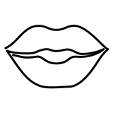 Stylized illustration of lips representing Juvederm lip enhancement treatments for volume and wrinkle reduction.